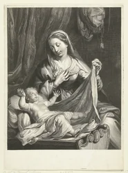 Maria mit Christuskind in der Krippe