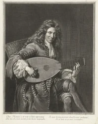 Porträt des Komponisten Charles Mouton (ca. 1626-1710)