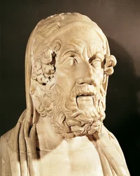 Büste von Homer, hellenistische Periode (330-20 v. Chr.)