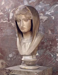 Kopf einer Frau, bekannt als Aspasia von Miletos