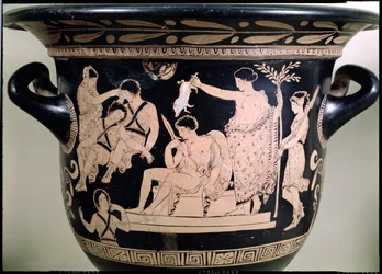 Orestes als Bittsteller am Schrein des Apollo in Delphi (Detail)