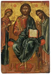 Eine Deisis, um 1600