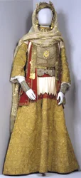 Goldene Brauttracht aus Attiki