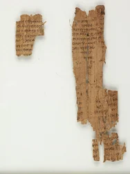 MS Gen 102613 Papyrus 22 aus dem Johannesevangelium (Tinte auf Papyrus)