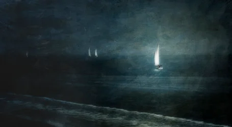 Segelboote bei Nacht