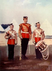Drum-Major und Trommler, Coldstream Guards