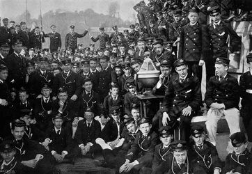 Marinekadetten an Bord der HMS Britannia, Dartmouth, Devon, 1895-1896