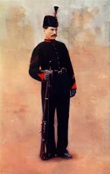 Sergeant der Königlichen Gewehre, 1900