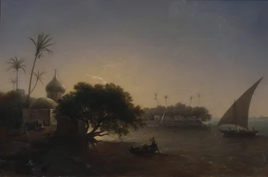 Blick auf den Nil in Ägypten, 1851