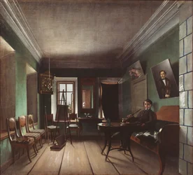Innenraum im Haus der Bykovs, 1850er Jahre