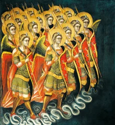 Bewaffnete Engelschar