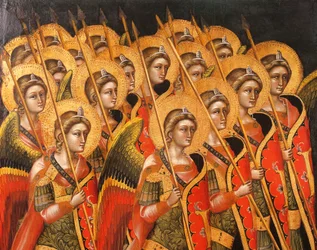 Bewaffnete Engelschar (Detail)