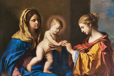 Mystische Hochzeit der Heiligen Katharina (Detail)