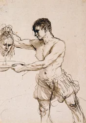 Der Henker hält den Kopf von Johannes dem Täufer, ca. 1637
