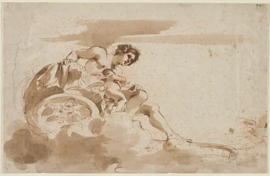 Venus und Amor in einem Wagen, 1615-1617