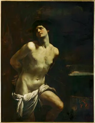 Heiliger Sebastian in einer Landschaft
