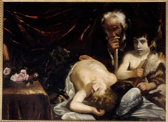 Das schlafende Jesuskind mit Johannes dem Täufer und Josef