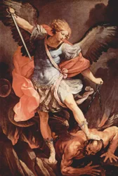 Erzengel Michael besiegt Satan