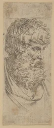 Büste eines bärtigen Mannes, ca. 1600-1640