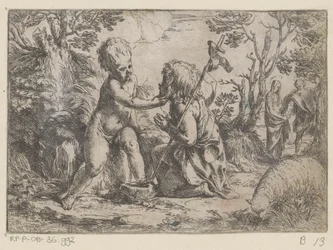 Das Christuskind und der junge Johannes der Täufer