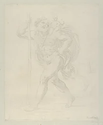 Der heilige Christophorus mit dem Jesuskind auf seiner linken Schulter, ca. 1600-1640