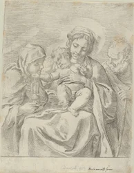 Die Heilige Familie mit der Heiligen Klara, 1590-1600