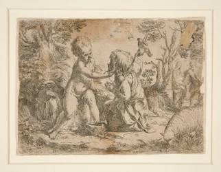 Das Jesuskind und Johannes der Täufer