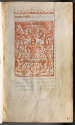 Gedrucktes Stundenbuch (Gebrauch von Rom): fol. 1r, Druckermarke