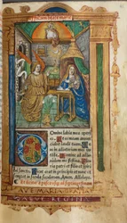 Gedrucktes Stundenbuch (Gebrauch von Rom): fol. 25r, Die Verkündigung