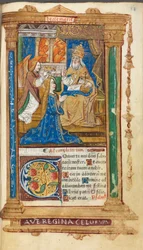 Gedrucktes Stundenbuch (Gebrauch von Rom): fol. 45r, Krönung der Jungfrau Maria