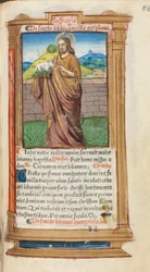 Gedrucktes Stundenbuch (Gebrauch von Rom): fol. 98r, St. Johannes der Täufer