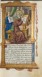 Gedrucktes Stundenbuch Gebrauch von Rom: fol. 19r, St. Matthäus, 1510