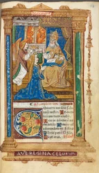 Gedrucktes Stundenbuch nach römischem Gebrauch: fol. 45r, Krönung der Jungfrau, 1510.
