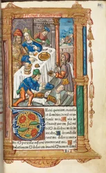 Gedrucktes Stundenbuch Gebrauch von Rom: fol. 73r, Lazarus, 1510