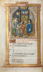 Gedrucktes Stundenbuch Gebrauch von Rom: fol. 8v, Juli Kalenderillustration, 1510