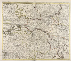 Gueldre hollandoise mit den benachbarten Ländern, Herzogtümern und Grafschaften