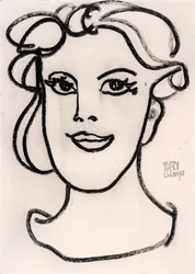 Frauenportrait minimalistisch