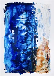 Tiefblaue Abstraktion