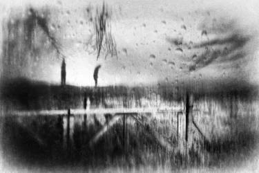 Stimmungsvolle Regenreflexionen