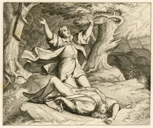 Martin Luther und sein Freund Alexis (vielleicht war das sein Name) unternahmen eine Wanderung, und es kam zu einem Gewitter. Alexis wurde vom Blitz getroffen und starb