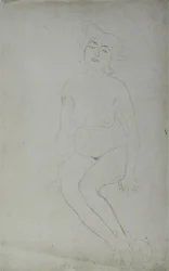 Sitzende nackte Frau, ca. 1903