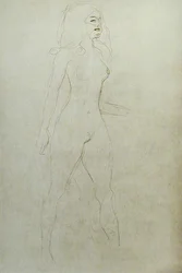 Stehender Akt (verso)