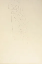 Studie für Adele Bloch-Bauer II, 1911