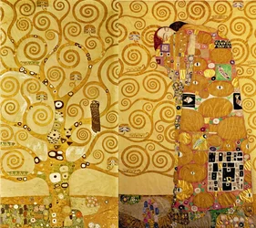 Der Stoclet-Fries, Detail: Baum des Lebens