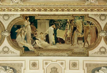 Wiener Burgtheater, Deckenfresko (Detail)