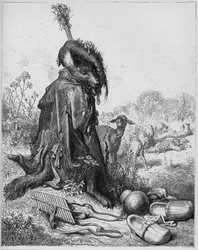 Le loup devenu berger - Der Wolf, der sich als Schäfer ausgab - aus 