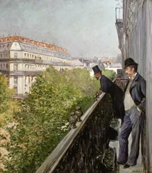 Ein Balkon, Boulevard Haussmann, 1880