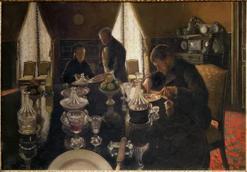 Abendessen in der Rue Miromesnil, im Haus der Familie Caillebotte