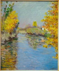 Der kleine Arm der Seine, Herbststimmung