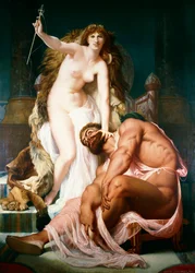Herkules zu Füßen von Omphale, 1861